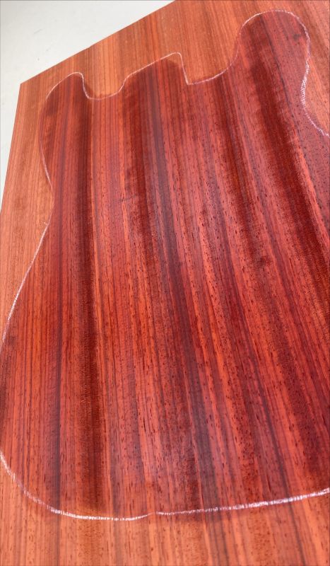 Body Padouk red, Unique Piece #005